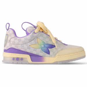 Louis Vuitton LV Skate Sneaker ‘Damier Pastel Yellow/Purple’