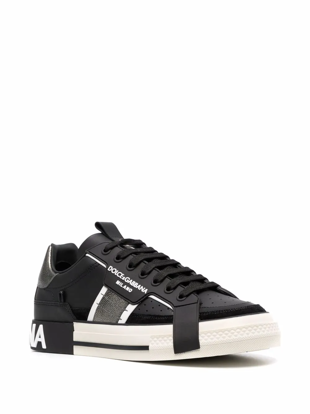 D&G Calfskin 2.zero Custom Sneakers With Contrasting Details - Image 2