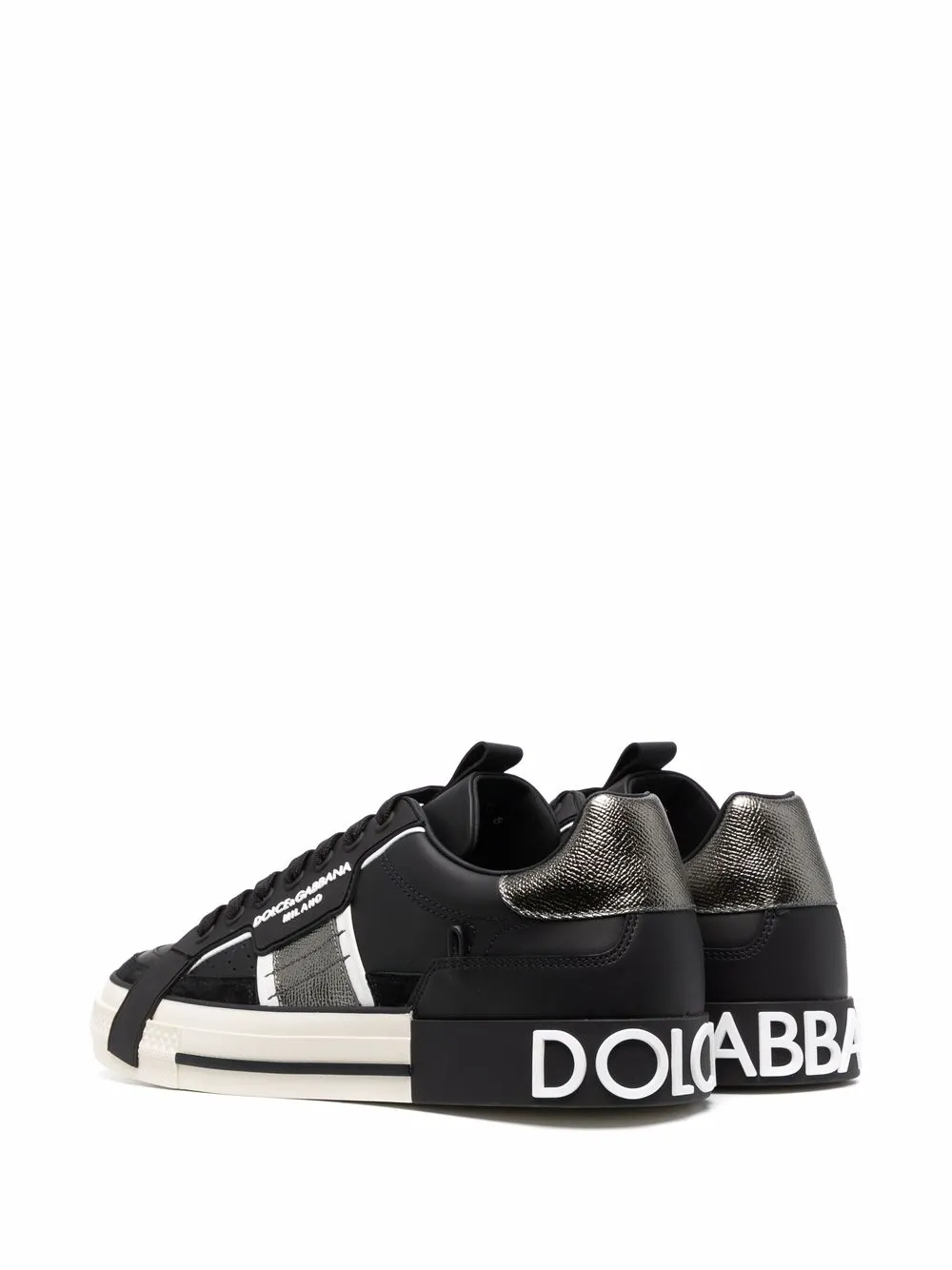 D&G Calfskin 2.zero Custom Sneakers With Contrasting Details - Image 3