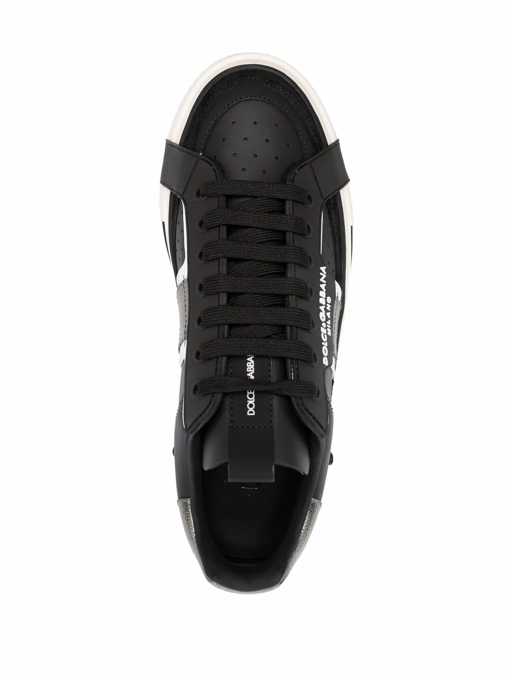 D&G Calfskin 2.zero Custom Sneakers With Contrasting Details - Image 4