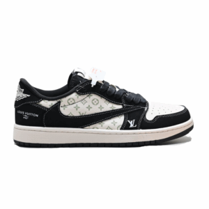 Louis Vuitton x Nike Air Jordan 1 Low "Panda Monogram" (Custom)