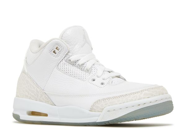 Nike Jordan 3 Retro BG 'Triple White' - Image 2