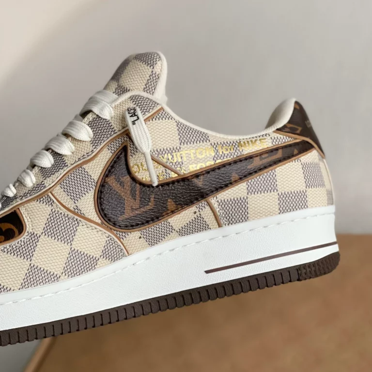 Louis Vuitton x Nike Air Force 1 Low 'Damier Canvas' - Image 6