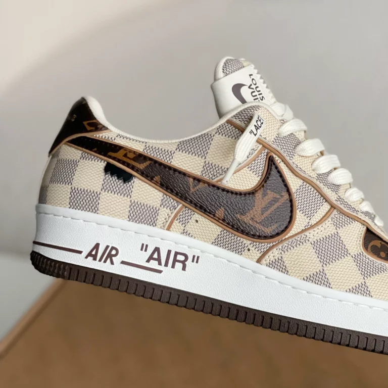 Louis Vuitton x Nike Air Force 1 Low 'Damier Canvas' - Image 5