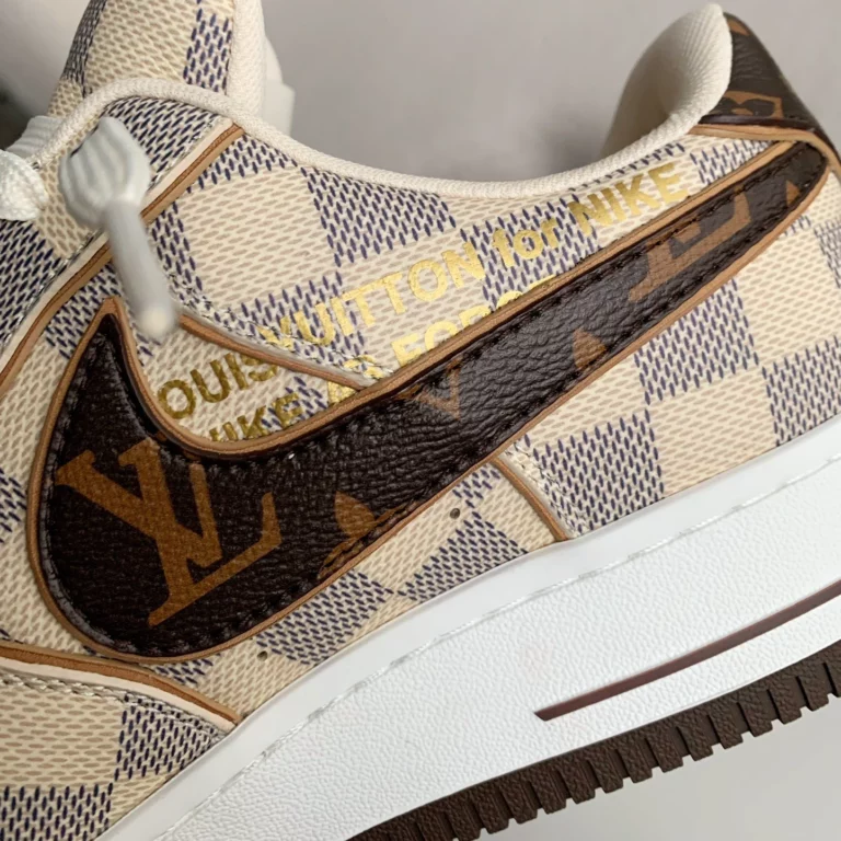 Louis Vuitton x Nike Air Force 1 Low 'Damier Canvas' - Image 9