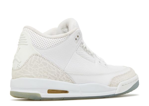 Nike Jordan 3 Retro BG 'Triple White' - Image 3