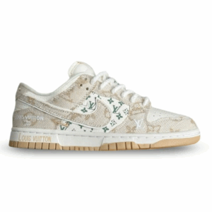 Nike Air Jordan 1 x LV Beige Monogram Edition (Dunk Low Custom)