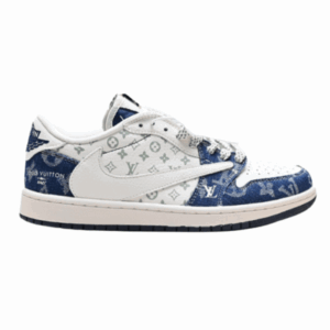 Louis Vuitton x Nike Air Jordan 1 Low "Monogram Denim" (Custom)