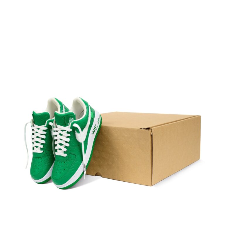 Louis Vuitton x Nike Air Force 1 Low 'By Virgil Abloh Green' - Image 11