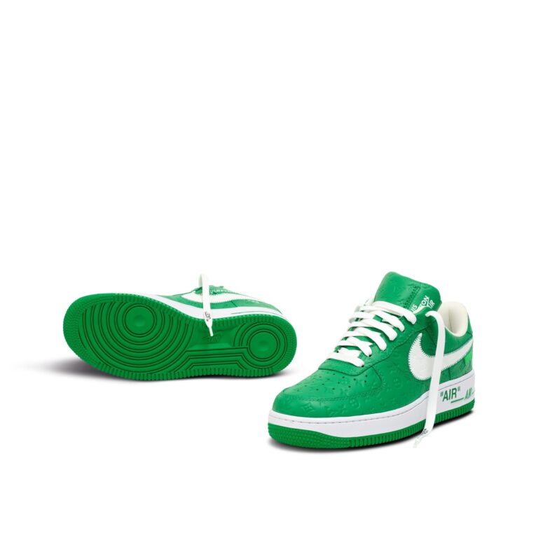 Louis Vuitton x Nike Air Force 1 Low 'By Virgil Abloh Green' - Image 9