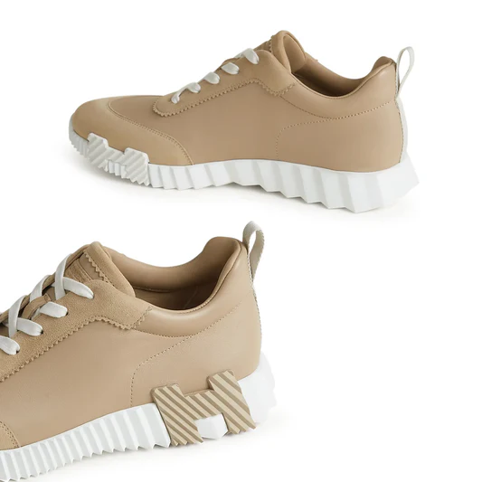 Hermès Paris Bouncing Sneaker Beige Lin - Image 4
