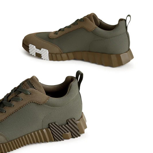 Hermès Paris Bouncing Sneaker Green Toundra - Image 5