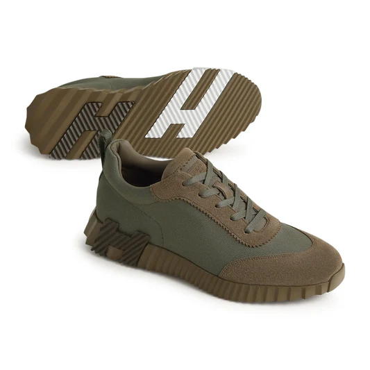 Hermès Paris Bouncing Sneaker Green Toundra - Image 3