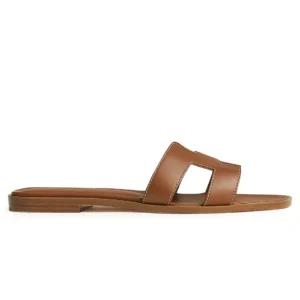 Hermès Paris Oran Gold Sandal