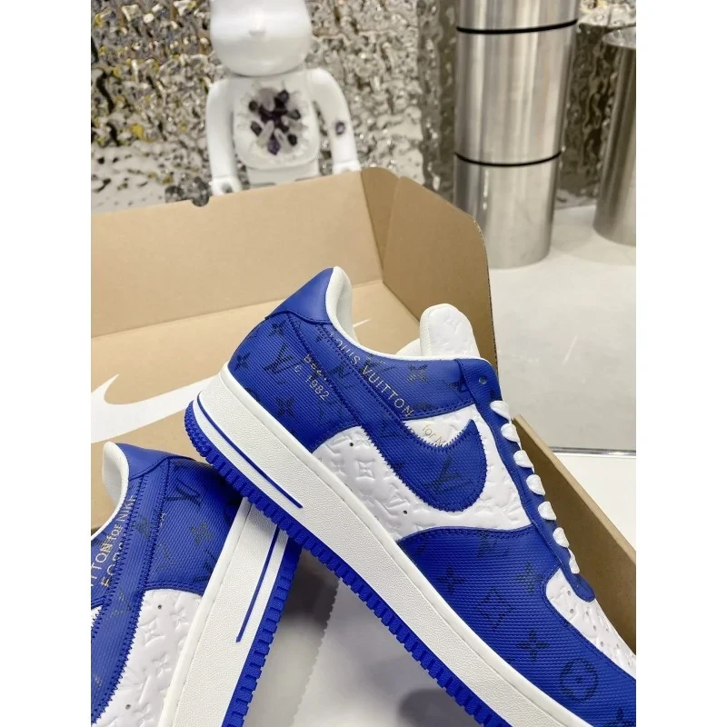 Louis Vuitton x Nike Air Force 1 Low 'By Virgil Abloh White/Blue' - Image 18