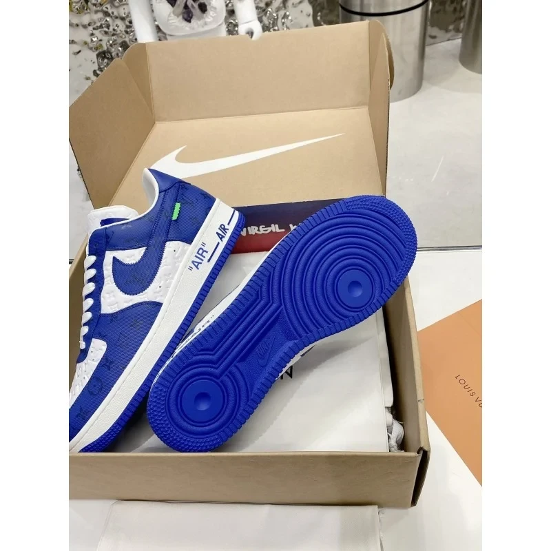 Louis Vuitton x Nike Air Force 1 Low 'By Virgil Abloh White/Blue' - Image 19