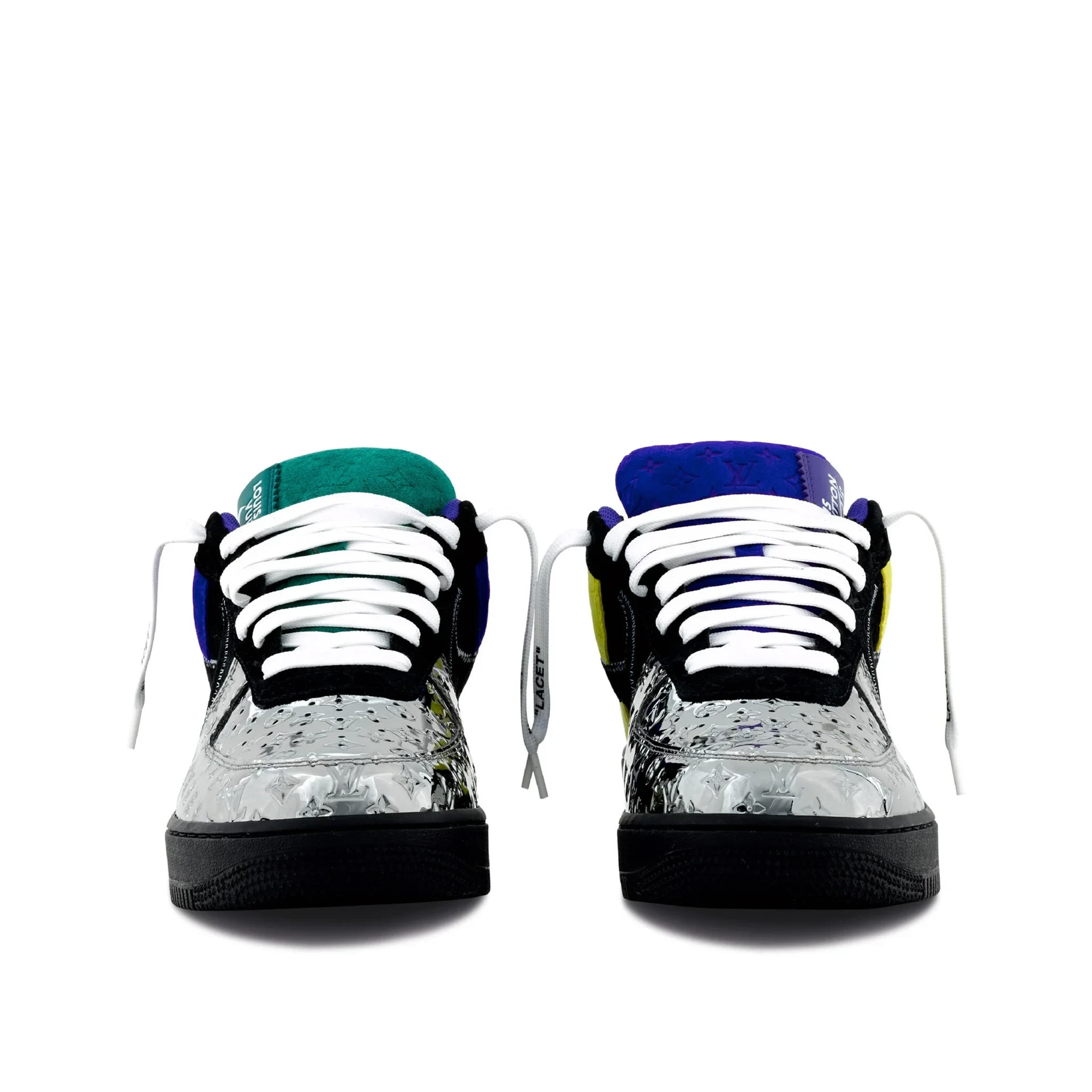 Louis Vuitton x Nike Air Force 1 Low 'Chrome Toe' - Image 9