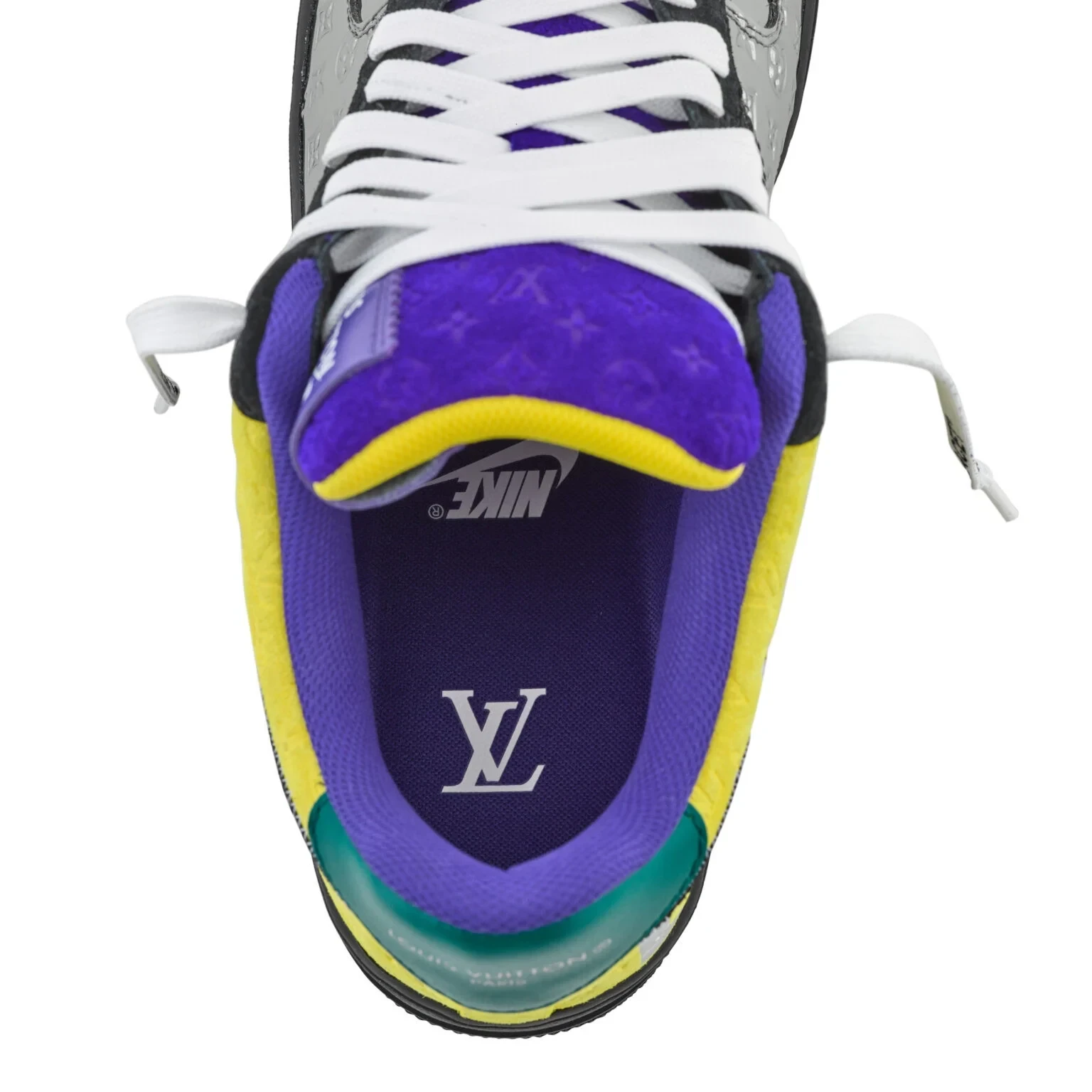 Louis Vuitton x Nike Air Force 1 Low 'Chrome Toe' - Image 7