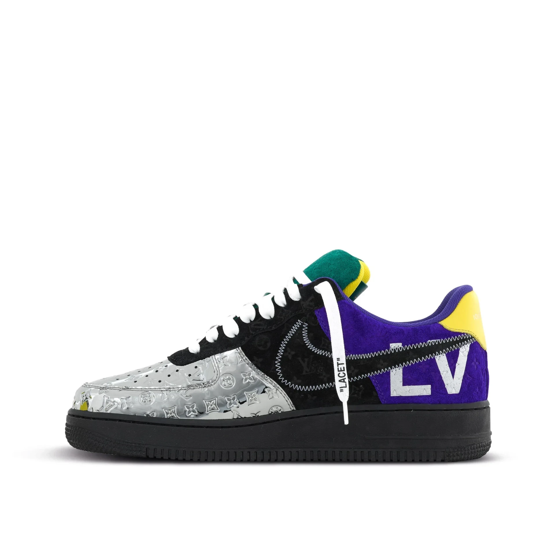 Louis Vuitton x Nike Air Force 1 Low 'Chrome Toe' - Image 10