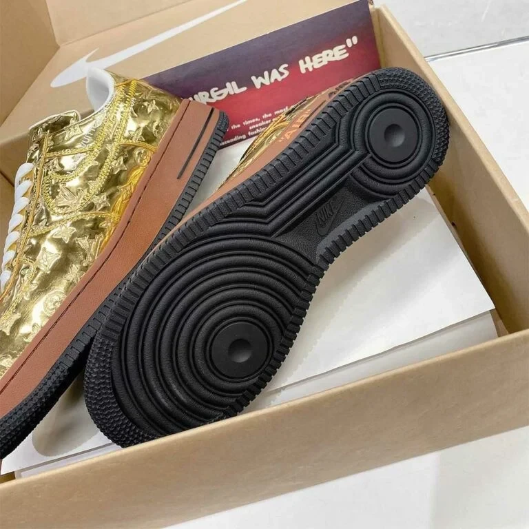 Louis Vuitton x Nike Air Force 1 Low 'Gold' - Image 14