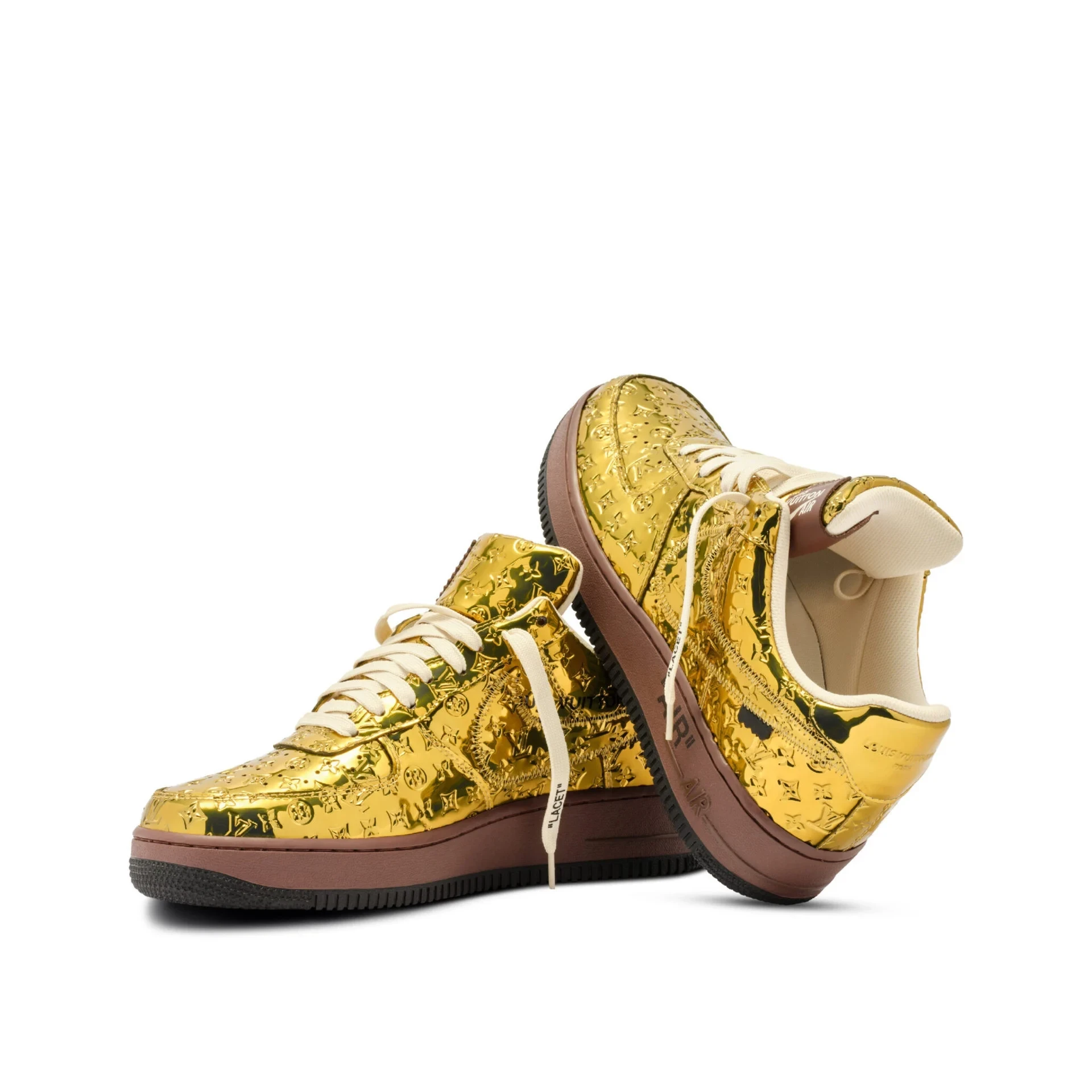 Louis Vuitton x Nike Air Force 1 Low 'Gold' - Image 2