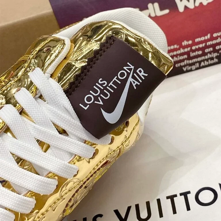 Louis Vuitton x Nike Air Force 1 Low 'Gold' - Image 15